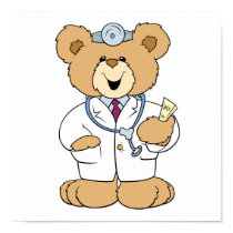 Cute Doctor Teddy Bear posters