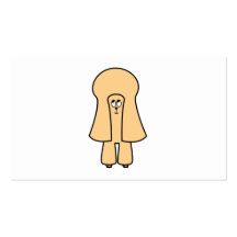 Cute Dog. Apricot Toy Poodle / Miniature Poodle. Business Card Template