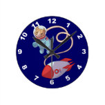Cute Dog Astronaut Wall Clock wall clocks