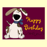 Cute Dog Birthday postcards