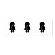 Cute Dog. Black Toy Poodle / Miniature Poodle. Business Card Template