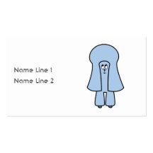 Cute Dog. Blue Toy Poodle / Miniature Poodle. Business Card Templates