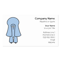 Cute Dog. Blue Toy Poodle / Miniature Poodle. Business Card Templates