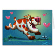 Cute Dog Card by chiodobros Cute Dog Card