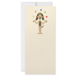 Cute Dog Cartoon. Juggler. rack cards