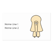 Cute Dog. Cream Toy Poodle / Miniature Poodle. Business Card