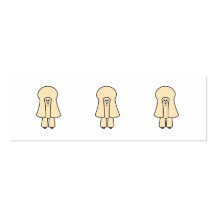 Cute Dog. Cream Toy Poodle / Miniature Poodle. Business Card Template