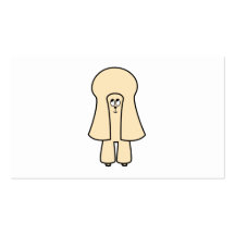 Cute Dog. Cream Toy Poodle / Miniature Poodle. Business Card Template