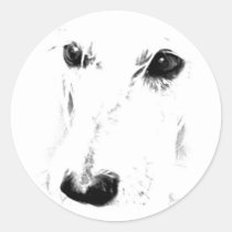 Cute dog face stickers