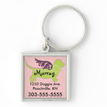 Cute Dog ID Tags Keychain