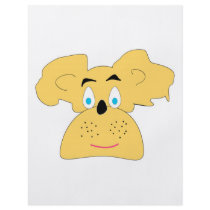 Cute dog illustration flyer