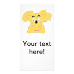 Cute dog illustration photo card template