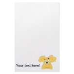 Cute dog illustration custom stationery