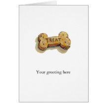 Cute dog lover art fun painting dogs treat biscuit cards