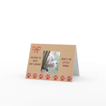 cute dog note card