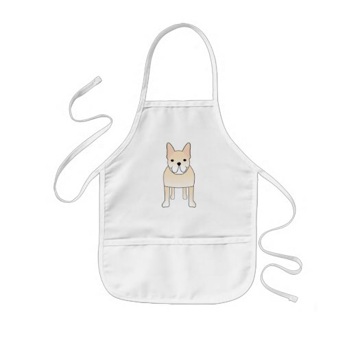 Cute Dog. Pale Cream French Bulldog. Apron