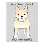Cute Dog. Pale Cream French Bulldog. Invitations