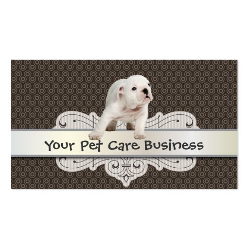 Cute Dog Pet Care business card