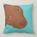 Cute Dog Portrait - adorable pit bull Pillows