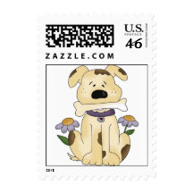Cute Dog Postage Stamps