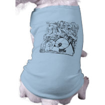Cute Dog shirt with graffiti sketch pet clothing by Adewclothing Cute Dog shirt with graffiti sketch pet clothing