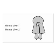 Cute Dog. Silver Gray Toy / Miniature Poodle. Business Cards