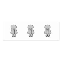 Cute Dog. Silver Gray Toy / Miniature Poodle. Business Card