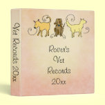 Cute Dog Vet Records binders