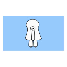 Cute Dog. White Toy Poodle / Miniature Poodle. Business Card Template