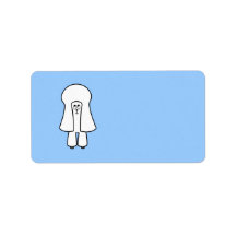 Cute Dog. White Toy Poodle / Miniature Poodle. Custom Address Labels