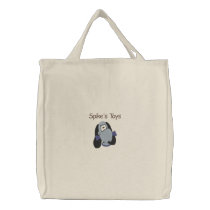 Cute Doggie Head with Bone Embroidery Pattern embroidered bags by mrssocolov Cute Doggie Head with Bone Embroidery Pattern embroidered bags