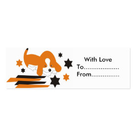 Cute doggy gift tags profilecard