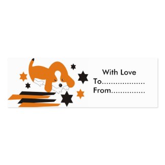 Cute doggy gift tags profilecard