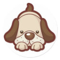 Cute doggy sticker sticker