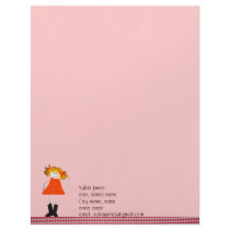 Cute doll letterhead