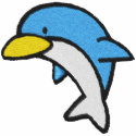 cute dolphin embroideredshirt