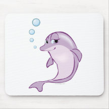 Cute Dolphin Mouse Pads