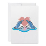 cute dolphins in love personalized invite