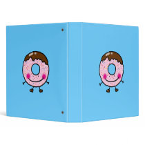 Cute donut (doughnut) binder