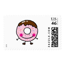 Cute donut (doughnut) stamp