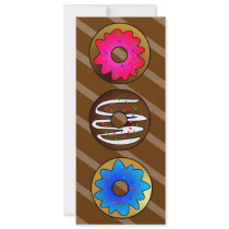 Cute Donut Party Birthday Invite