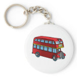 Cute Double Decker Bus Keychain