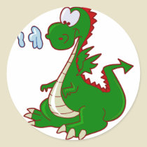 Cute Dragon Stickers by mrssocolov Cute Dragon Stickers