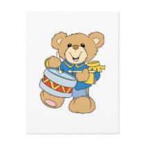 Cute Drummer Teddy Bear postcards by doonidesigns Cute Drummer Teddy Bear postcards