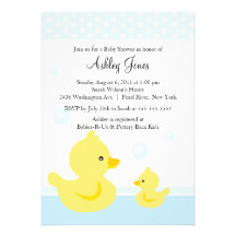 CUTE Duck Baby Shower Invitation