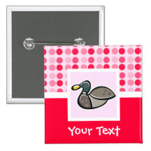 Cute Duck Pinback Buttons