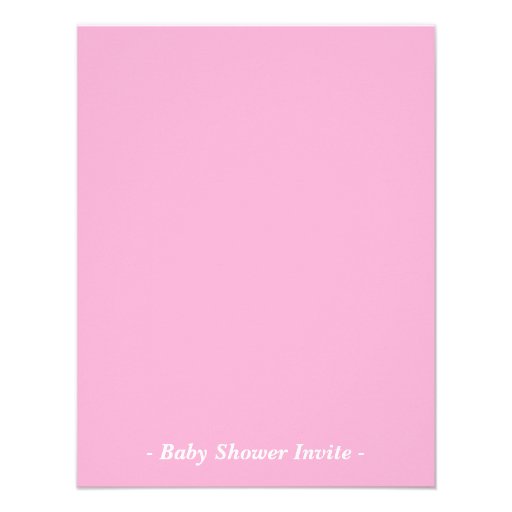 Cute Ducky with Bubbles Pink Baby Shower Party Personalized Announcements