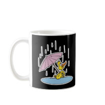 cute ducky with umbrella coffee mugs