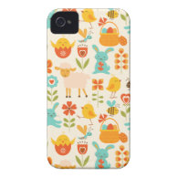 Cute Easter animals iPhone 4 Cases