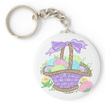 Cute Easter Basket Design Keychain